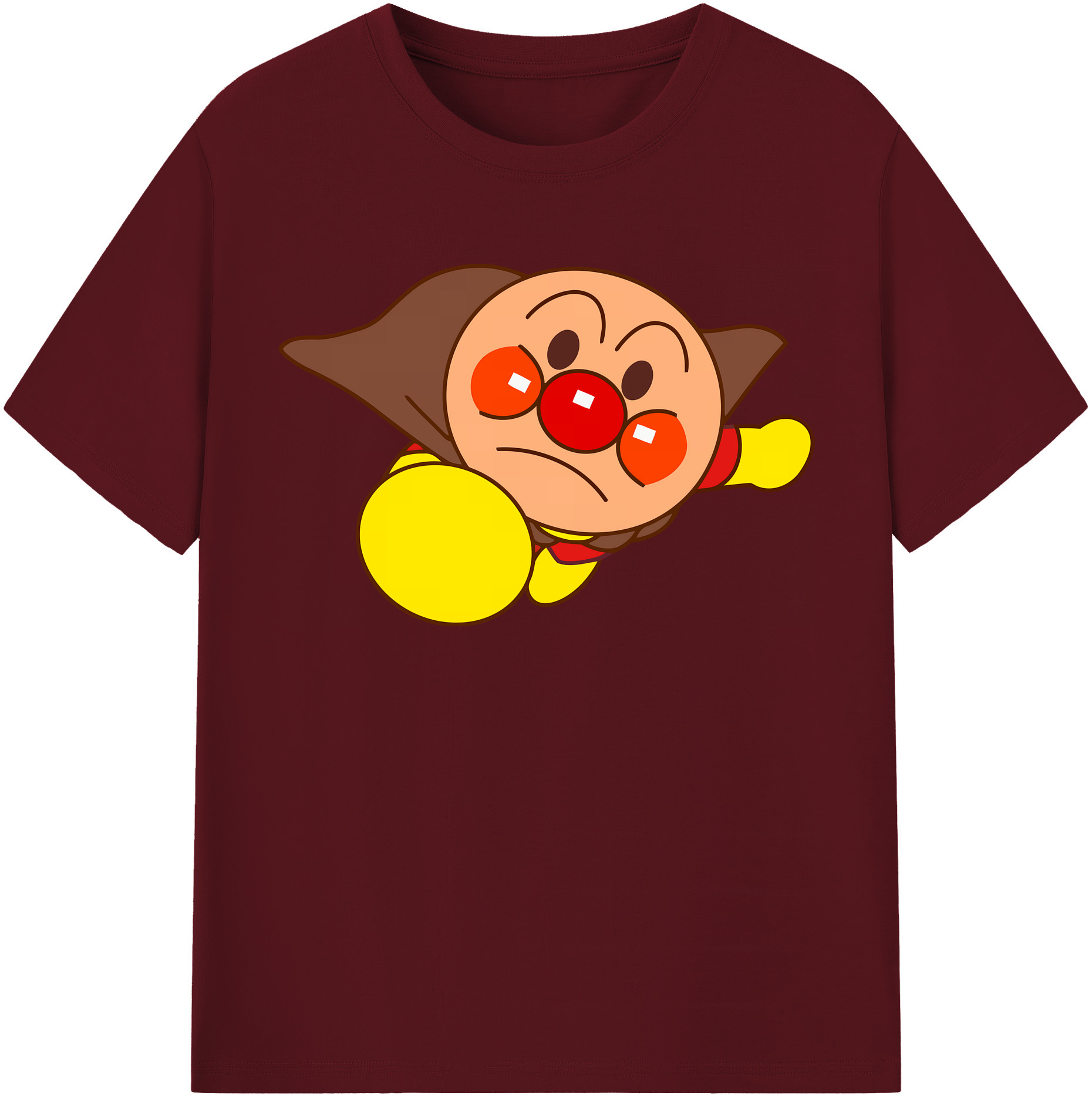 （画像用） アンパンマン Anpanman 綿100％半袖Tシャツ（フロントプリント）